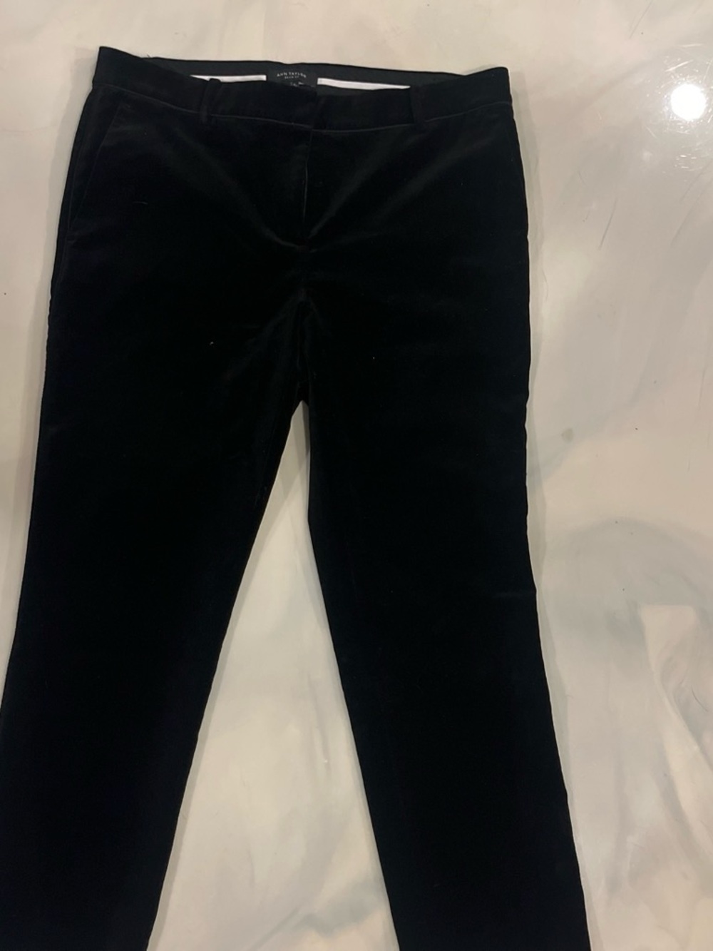 Ann Taylor- Devin fit- Black Skinny Velvet Jeans